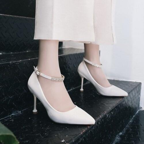 2020 Women Wedding Shoes Bigtree New fashion High Heels Shoes Women Pumps Pointe Women Heels Female Shoes Party Shoes U14-14