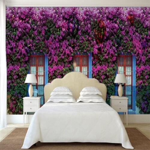 Custom-made 3d photo wallpaper wall 3d non-woven murals wallpaper European garden floral wallpaper wallpaper for bedding room