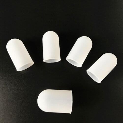 5Pcs Anti-dust Heat Resistant Anti Slip Silicone Finger Sleeves Jewelry Making