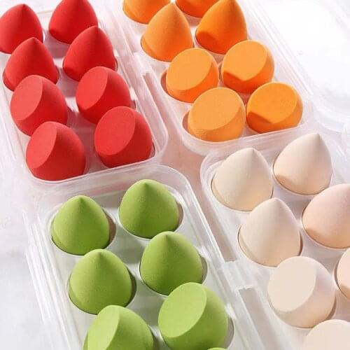 8PCS/SET Cosmetic Puff Powder Foundation Blender Beauty Egg Make Up Tools Water-drop Shape Makeup Powder Puff Concealer Sponge