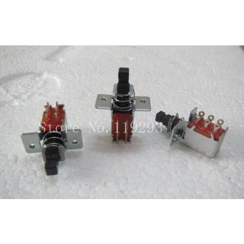 [BELLA]Japan ALPS reset switch 6 foot self-locking switch ( not lockable ) empty legs with fixed screw terminal--50pcs/lot