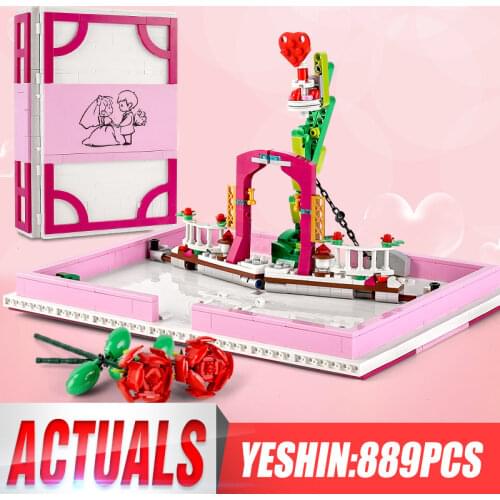 Mould King 10022 Creative Toys The MOC Romantic Love Proposal Book Set Building Blocks Assembly Model Bricks Gifts For Lovers