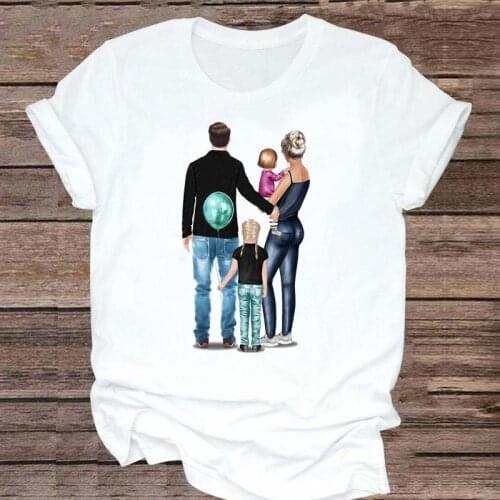 T-shirts balloon new style Women family love mother mom mama Fashion Clothes Graphic Tshirt Top Lady Print Female Tee T-Shirt