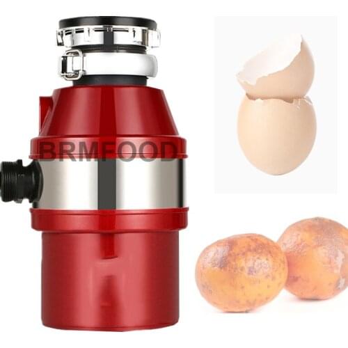 560W Household Food Waste Disposer Food Residue Crusher Sewer Garbage Disposal Crusher Stainless Steel Kitchen Sink Appliances