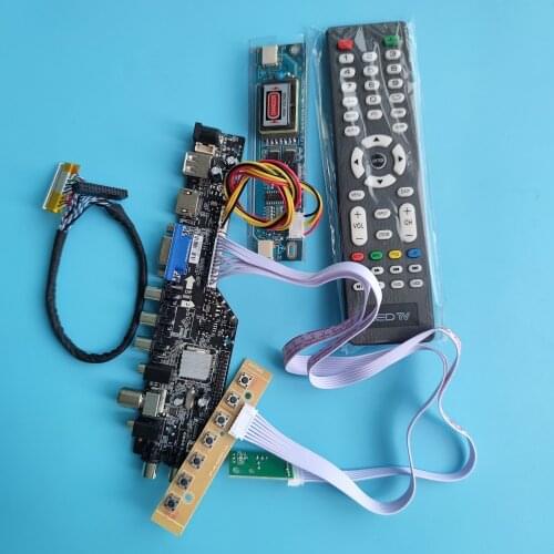 Kit For LQ170M1LA04/LQ170M1LA3H 1920X1200 screen Panel digital DVB-T DVB-T2 TV controller board HDMI USB LVDS 30pin 2 CCFL 17"