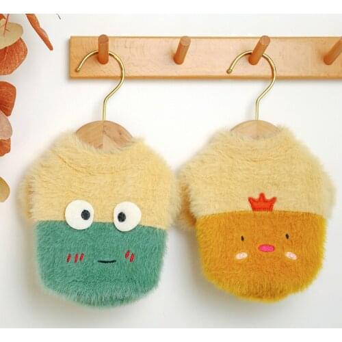 Pet Costume Dog Plush Cloth Teddy Two Legged Warm Sweater Chihuahua Chicken Plush Shirt Christmas Cloth for Small Dogs