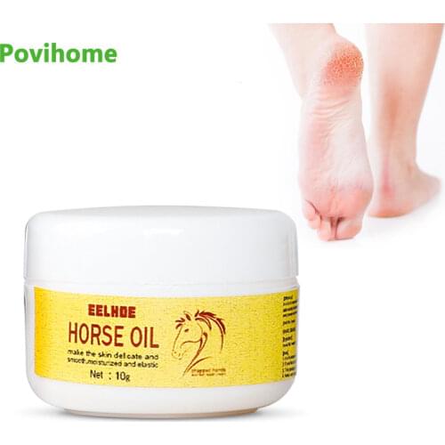 10g Horse Oil Foot Care Cracked Cream Heels Ointment Dry Repair Moisturizes and Rehydrates Thick Cracked Rough Dead Dry Skin