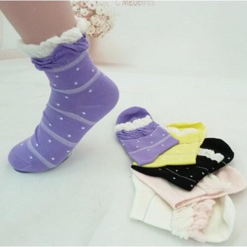 Big Sales Fashion 100% Cotton Womens Socks Princess Style Cute Socks Soft Attractive Comfortable Womens Socks