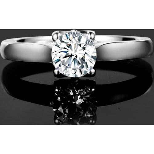 Moissanite Ring Eternity Band 0.8ct D Color VVS1 Womens Jewelry Wedding Silver 925 Ring Plain Hard Women Jewelry Rings Silver