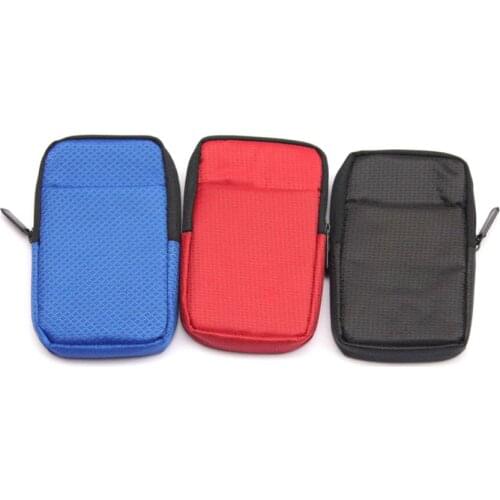 Soft Electronic Organizer 2.5 inch Shockproof Sponge Small Travel Cable Organizer Bag for Hard Drives, Cables, USB, SD Card