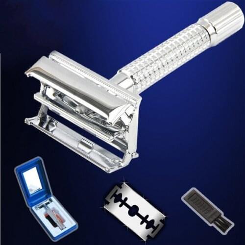 New professional 440c steel Razor + blade +brush + Case rasoir scheermes kapper houder barber razors shaving knife razor shaver