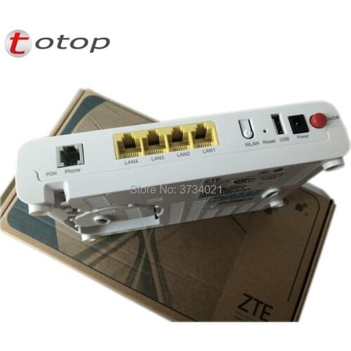 New 6.0 Version ZTE ZXHN F660 GPON ONU 1GE+3FE+1POTS+USB+WIFI, SC UPC 12V 1.5A ONT Optical Network Terminal, Support SIP