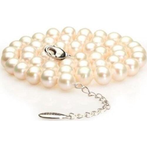 HUGE 18"10-11MM NATURAL SOUTH SEA GENUINE WHITE PERFECT ROUND PEARL NECKLACE 14k/20