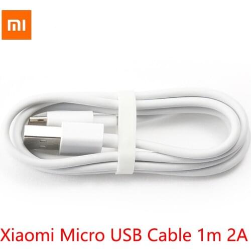 Original Xiaomi Micro usb cable 1m 2A fast charging data wire for redmi Samsung s7 LG huawei 9 phone charger Power cable Android