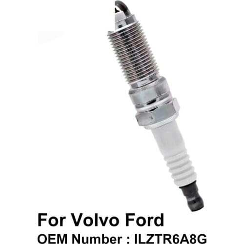 COWTOTAL Platinum Spark Plug for Volvo S60 V40 C30 S80 Ford Fiesta ST OE ILZTR6A8G ( Pack of 4 )