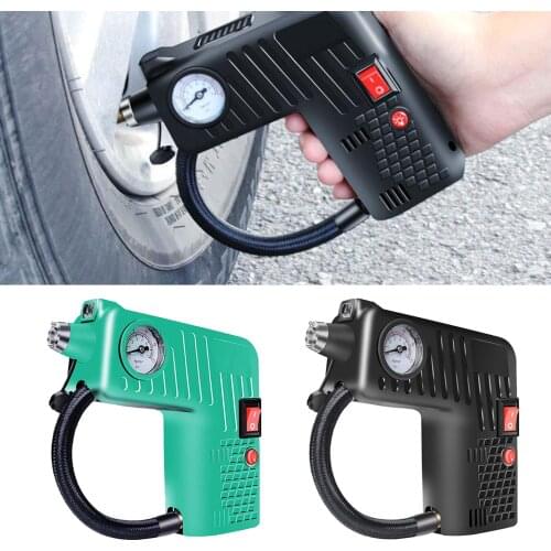 Portable Electric Air Pump with 3 Nozzles for Auto Tire Air Mattress Beds