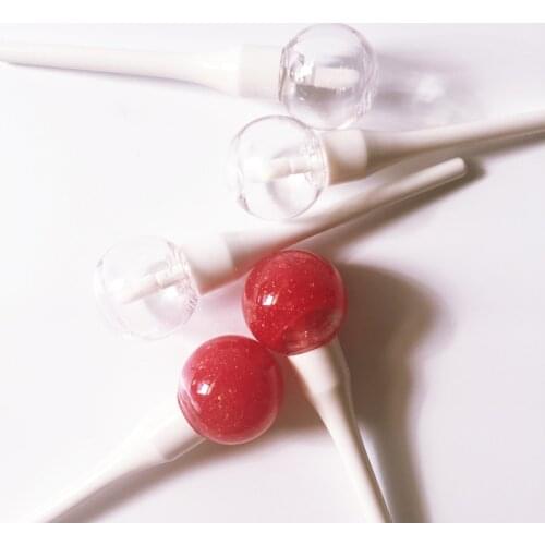 Transparent 6ml Empty Lip Gloss Cream Liquid Makeup Tube Cute Light Bulb Lipgloss Case Tops Maquiagem Accessories 20pcs/lot