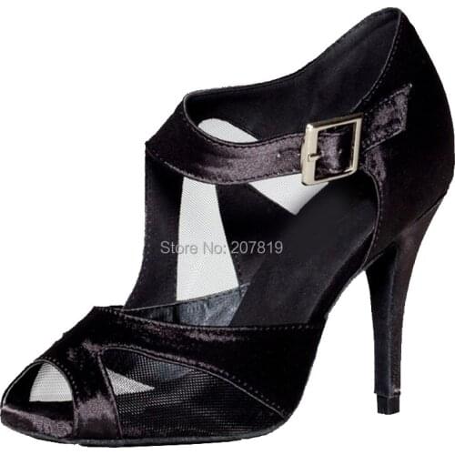 Hand-made Womens Customized Heel Salsa Latin Shoes Dance Sandals Open Toe Dancing Shoes Party Ballroom Shoe More colors