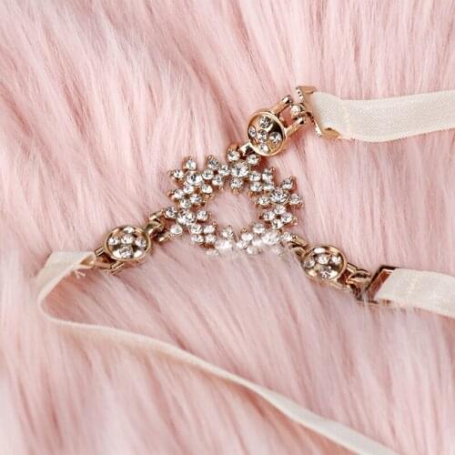 White Shiny Rhinestones Snow Decorated Porn Micro Mini Thong Sexy Open Crothch Panties Women Underwear Erotic Langerie