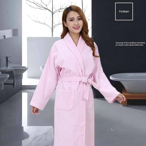 Summer Bathrobes Women Female 100% Cotton Bathrobe Home Bridesmaid Brides Service Couple Absorbent Robe Breathable Long Sleeves