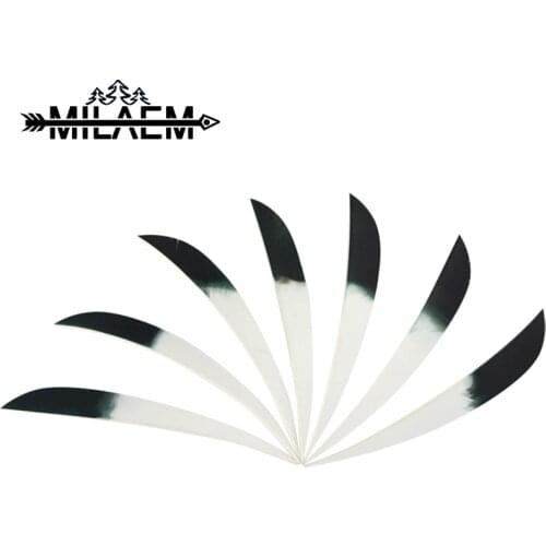 30/50 pcs Archery Real Natural Feather Right Wings 5 inch Shield/Water Shape Arrow Vanes DIY Bow And Arrow Shooting Accessories