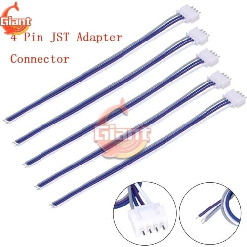 5pcs/lot 3S1P Male Female Connector 4 Pin JST Adapter Connector Plug With Terminal Wire Cables Socket Balance Silicon Cable Wire