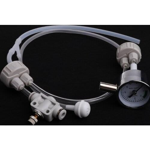 Aquarium DIY CO2 Generator System Kit With Pressure Guage Water Plants D201 Tool