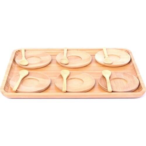Bamboo Tea Dish Spoon Bamboo Tea Service Team 13 Piece