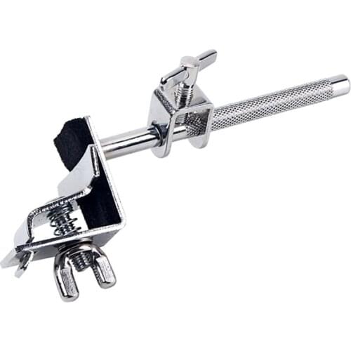 Bass Drum Hoop Mounted Cowbell Holder Clamp for Drummer Drum Hardware Adjust a Cowbell Up or Down