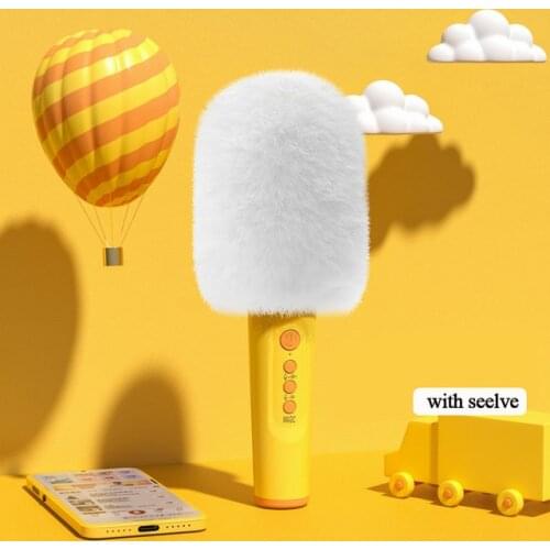 Bluetooth Karaoke Microphone Professional wireless Handheld Microphone Built-in sound card with sound effects for party singing