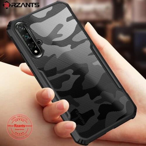 Rzants For Huawei Nova 5T Y7A Case Hard [Camouflage Beetle] Shockproof Slim Crystal Clear Cover funda Casing