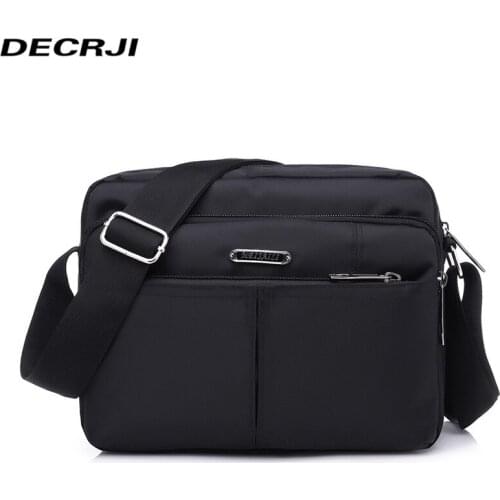 Мужские стильные сумки DECRJI China At AliExpress
