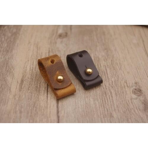 30PCS Genuine Leather Cable Winder Cable Wire Organizer Headphone Cord Holder For iphone samsung USB Charger Data Lines