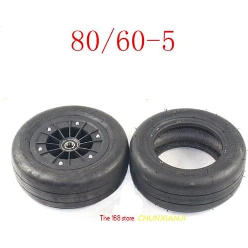 Good quality 80/60-5 tubeless Vacuum tyre/wheel for XiaoMi 9 Balancing Car 8 inch Go-kart front wheel Vacuum tire