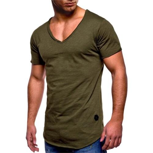 Lecopike Men's Plain T-shirts