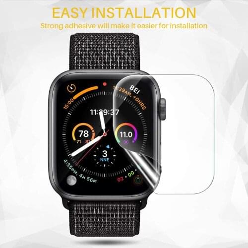 Soft Hydrogel Full Screen Protector Film for Apple Watch 6 SE iWatch 42mm 40mm 44mm TPU Clear Film Coverage Anti-Scratch case