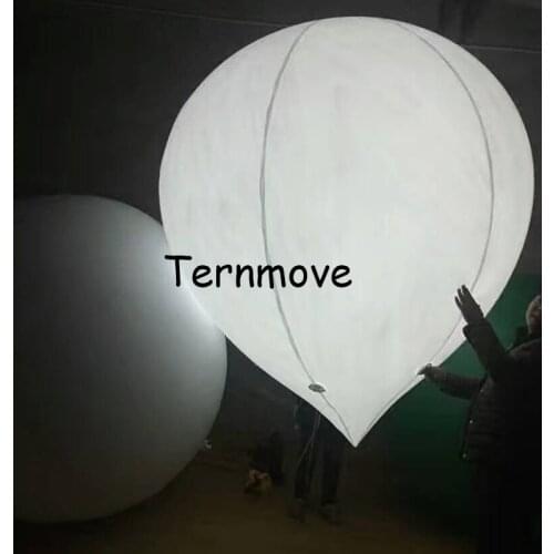 Inflatable lighting hot air balloon Airtight PVC helium Giant led inflatable square advertising hot air replica for decoration