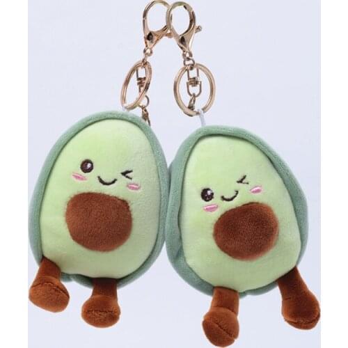 New 10cm plush Avocado Smiley Stuffed soft Toys cute Pendant good quality birthday christmas gift for kids