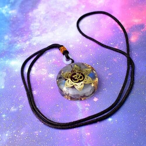 New Orgonite Natural Crystal Seven Chakra Drop Gum Pendant Necklace Jewelry Accessories For Women