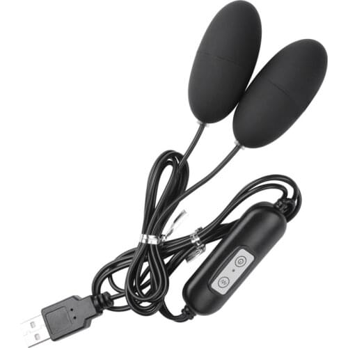 New Dual Vibrator 12 Frequency Vibrating Egg Clitoris Stimulator USB Adult Product Sex Toys for Women Female Masturbation Vagina