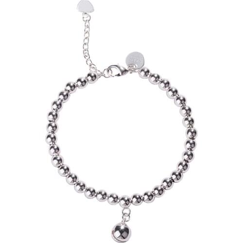 NEW Fashion Charm Bracelet Silver Plated Beads Bracelet Women Fashion Jewelry