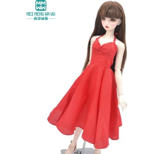 BJD Doll clothes Hanging neck big swing skirt 58-60CM 1/3 DD SD Dolls Toys Ball Jointed Doll accessories