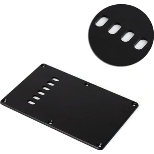 Ply Single Black Guitar Tremolo Spring Backplate Cover For Black Electric Guitar