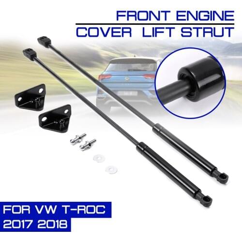 Car Interior Front Engine Cover Hood Shock Lift Strut For VW T-ROC 2017 2018 Struts Bar Support Props Rod Arm Gas Spring Bracket