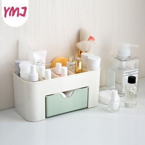 Plastic Makeup Organizer Cosmetic Drawer Makeup Storage Box Container Nail Casket Holder Desktop Sundry Storage Case Bead Tools