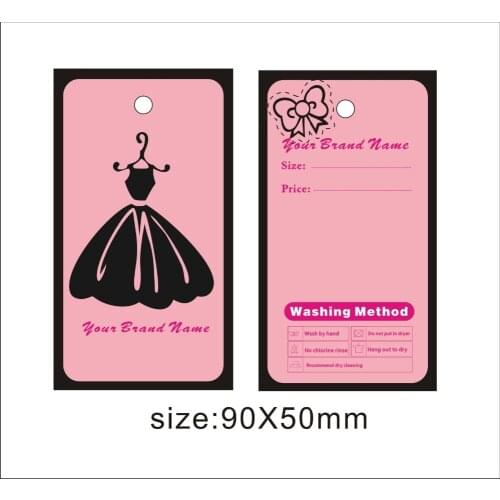 Custom print hang tags price label famous template 002 can be print your name on it 002