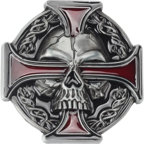 Skull skeleton belt buckle Belt DIY accessories Western cowboy style Smooth belt buckle Punk rock style k15