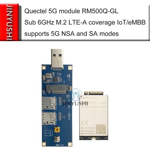 Quectel RM500Q-GL 5G Modem M.2 module with USB 3.0 adapter Double SIM card slot worldwide 5G RM500Q