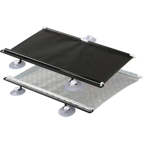 Car Retractable Windshield Anti-UV Car Window Shade Car Front Sun Block Auto Rear Window Foldable Sunshade Curtain Protection