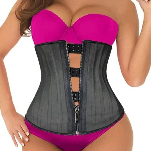 YAGIMI Waist Trainer Corsets Latex Gaine Steel Slimming Underwear Body Shaper Women Bustiers Colombian Girdles Modeling Strap
